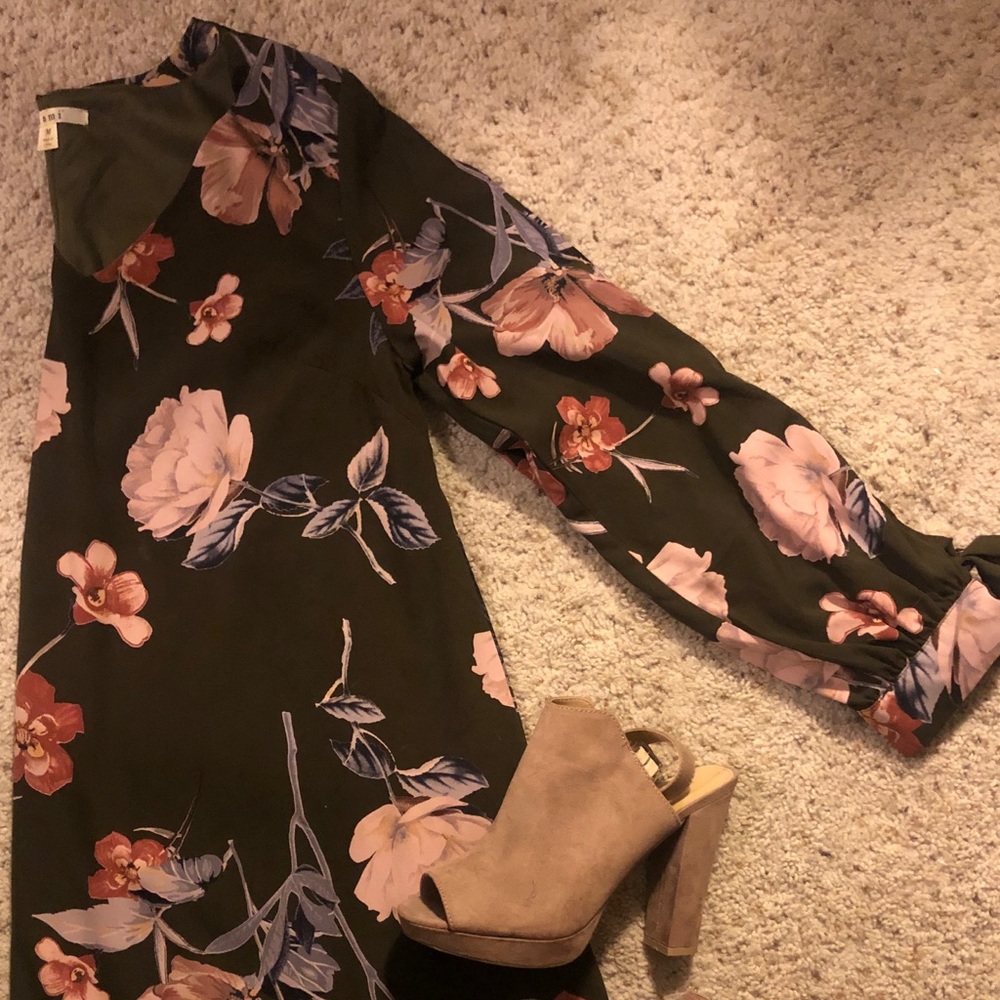 Floral Print Shift Dress